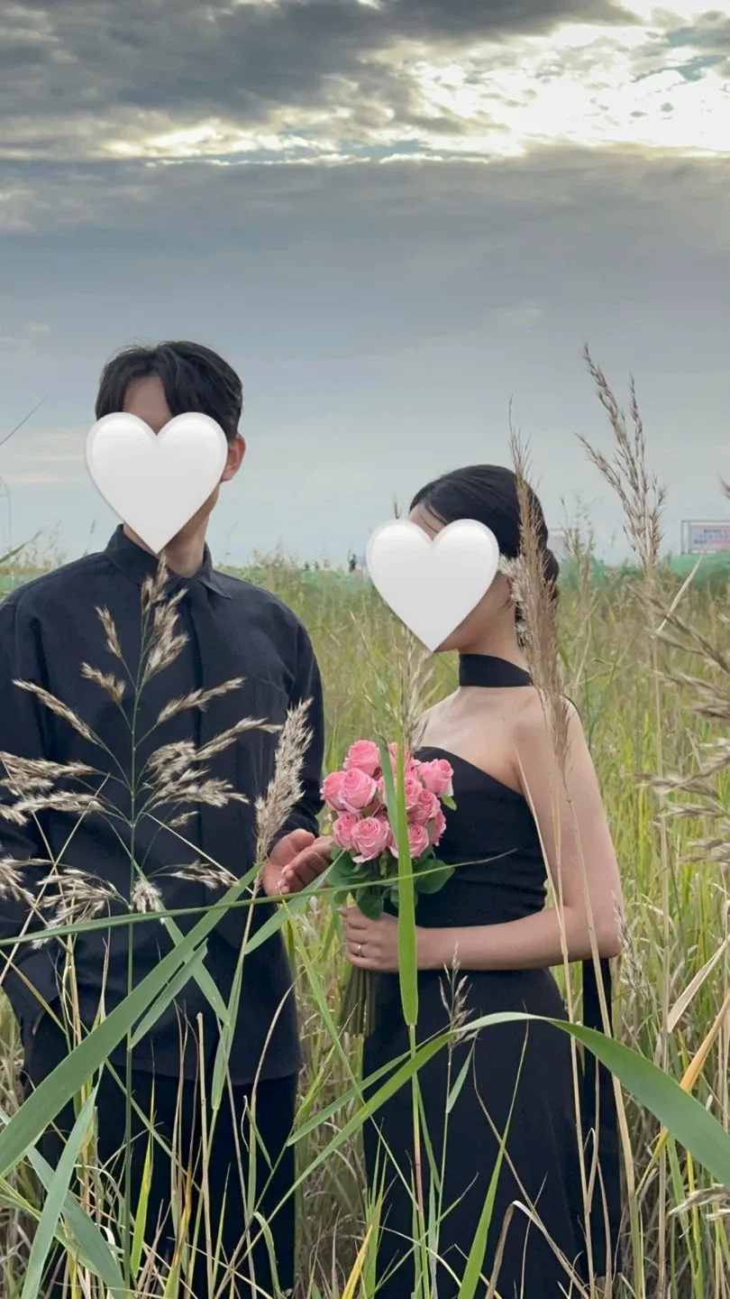 웨딩포토드레스 블랙드레스