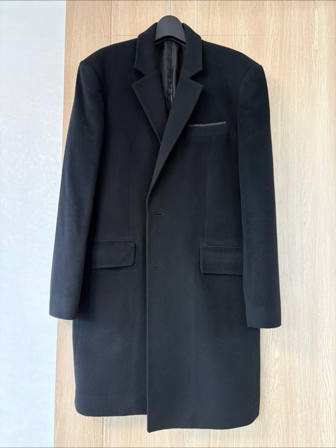 남성 코트 블랙