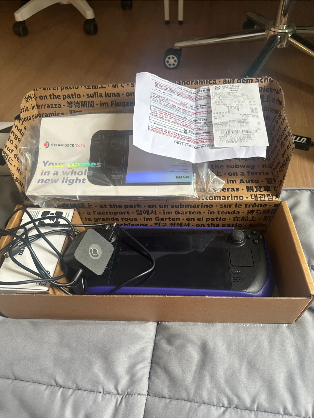 스팀덱 OLED 1TB 박스 포함