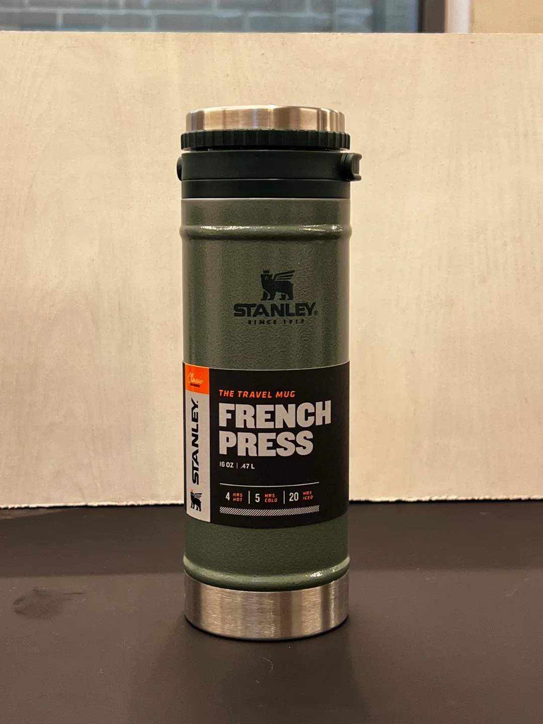 스탠리 트래블 머그 프렌치프레스 16oz 새상품 5만