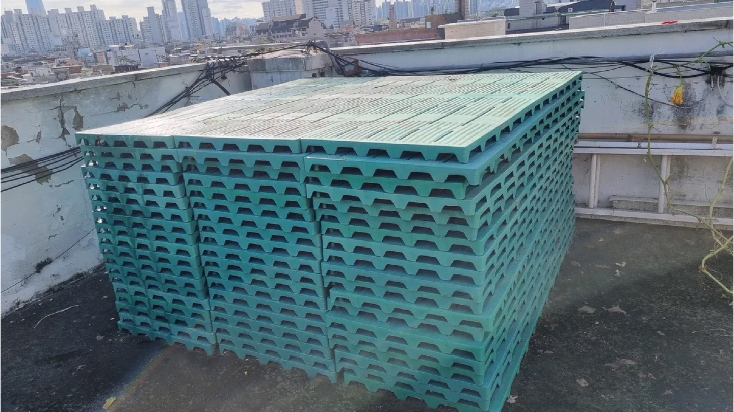 중고 플라스틱 깔판 57장