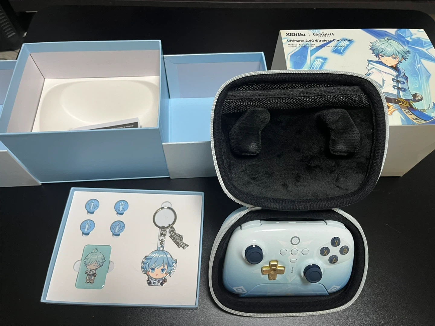 8Bitdo Ultimate 2.4G 무선 컨트롤러 Chongyun Edition 원신 콜라보 컨트롤러 | 취미/게임/음반 ...