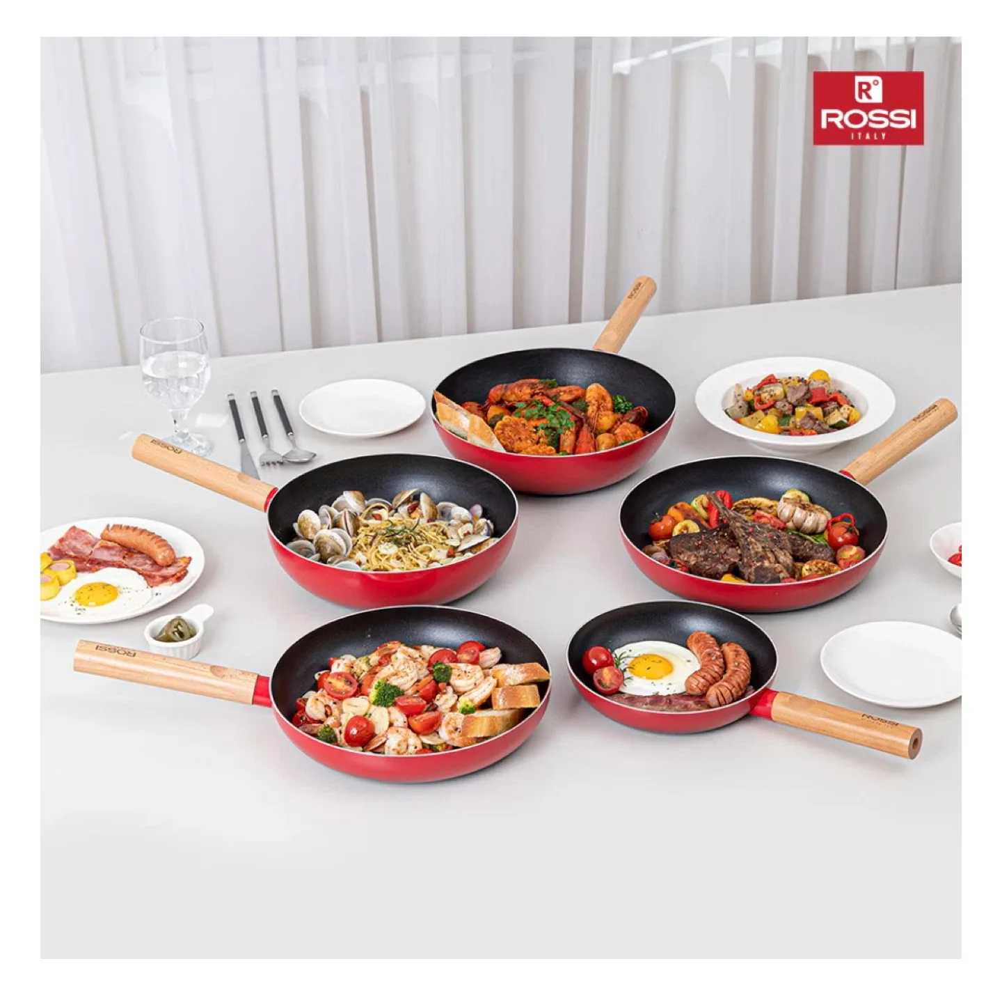 중고보다 싼 새상품‼️투톤레드 후라이팬 5종세트