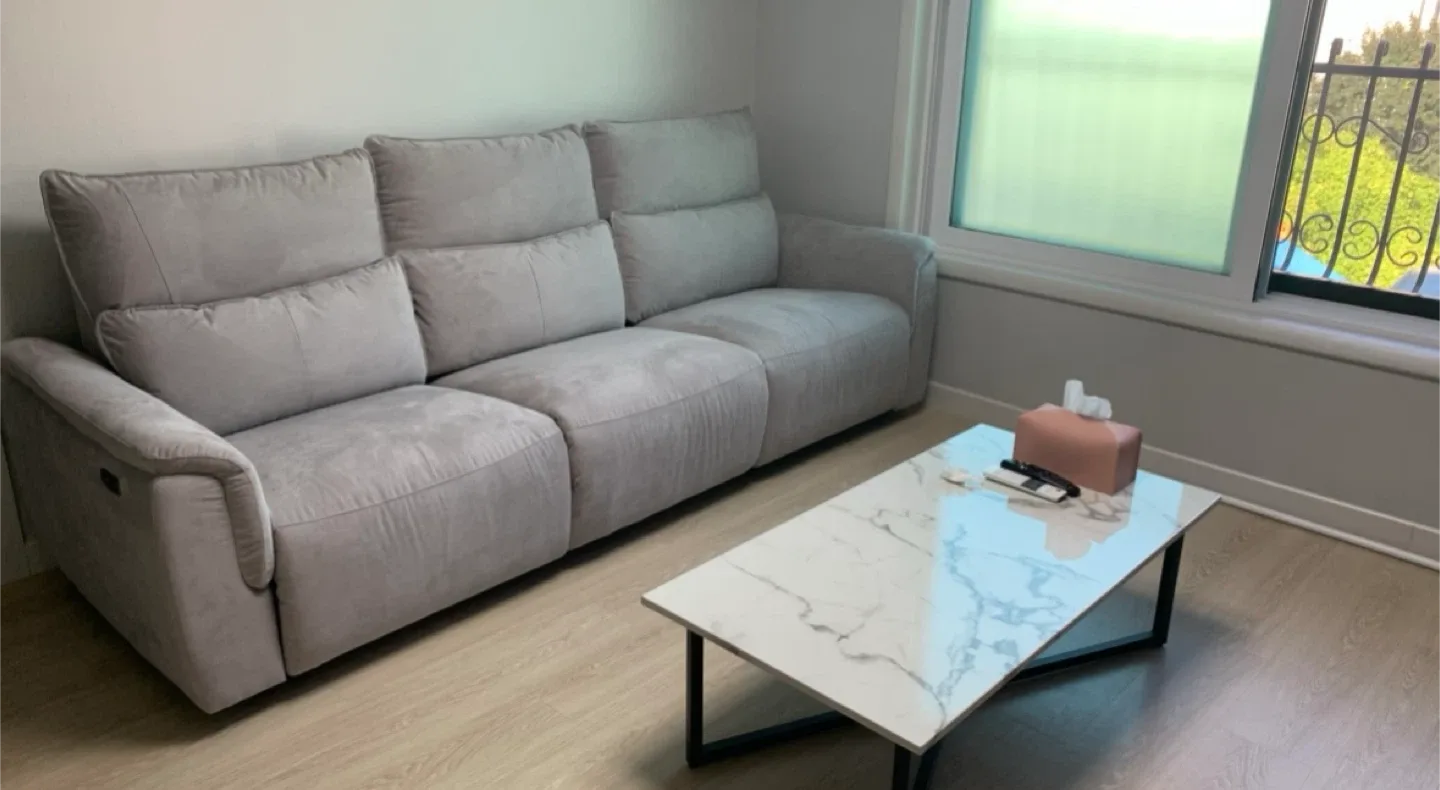 4인용 리클라이너 아쿠아텍스 소파