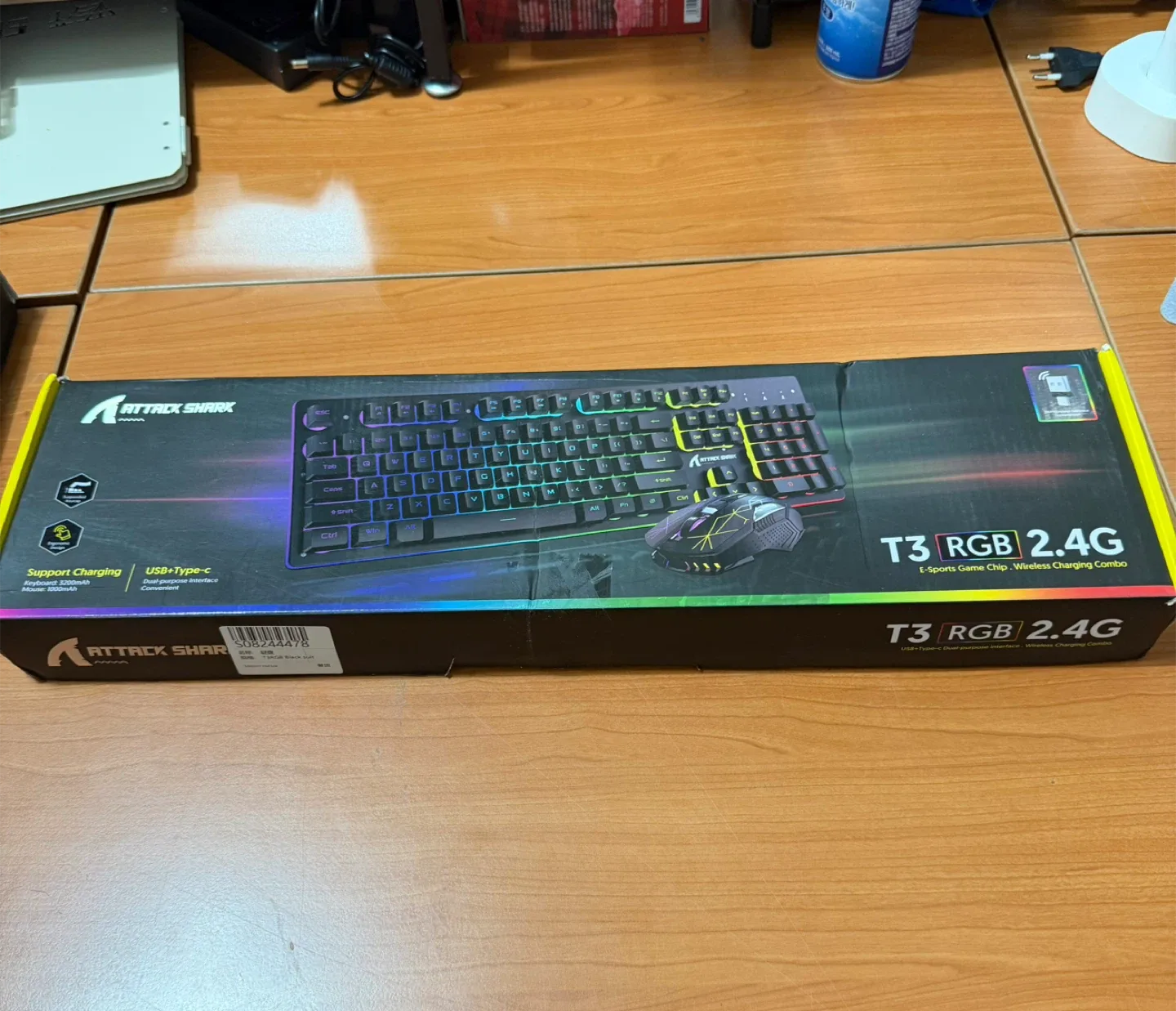 ATTACK SHARK T3 RGB 무선 키보드 마우스 새상품