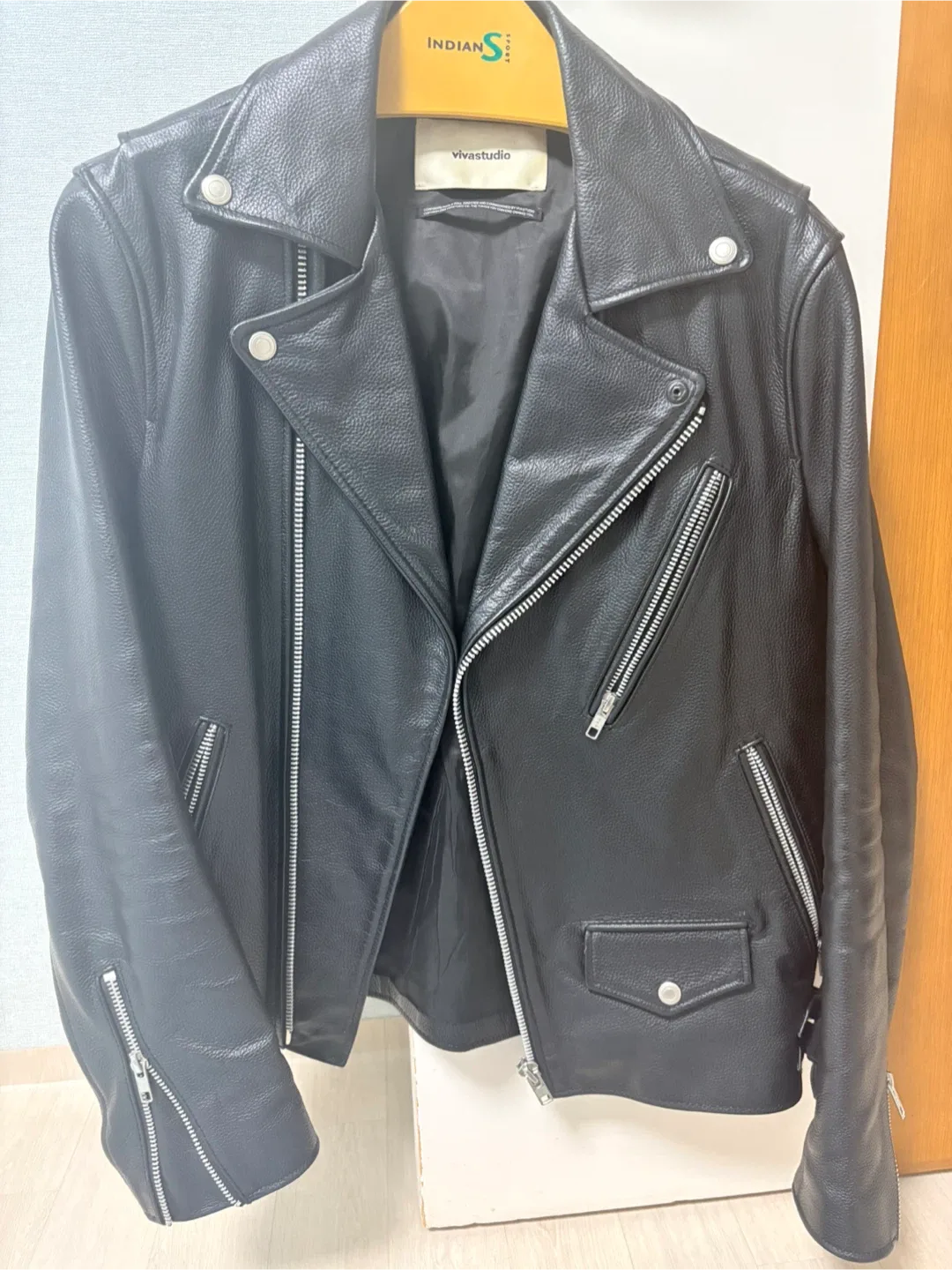 비바스튜디오 블랙 라이더 자켓 M