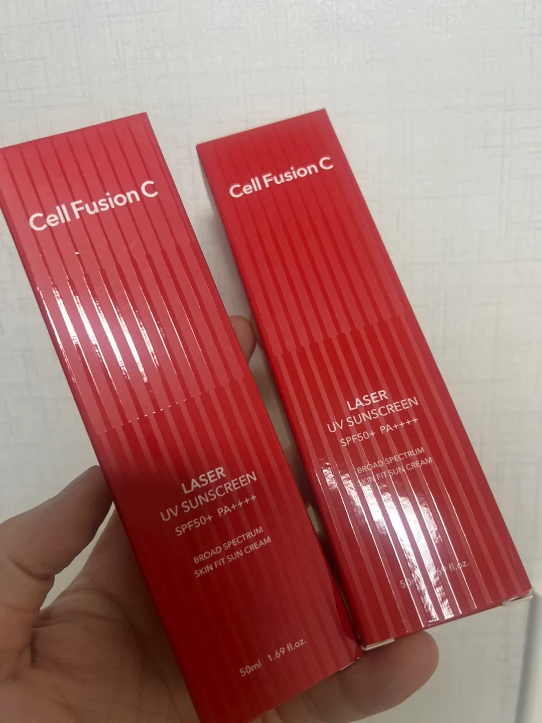 셀퓨전씨 레이저UV 썬스크린 썬크림 50ml 2개