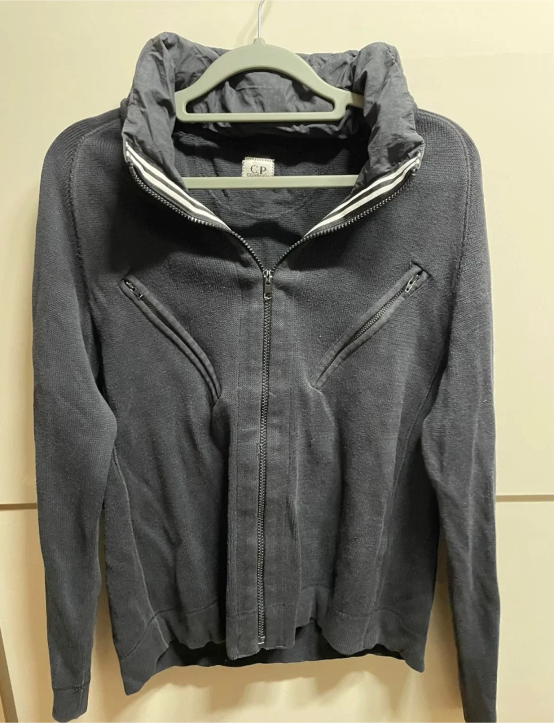 CP컴퍼니 고글 니트 집업