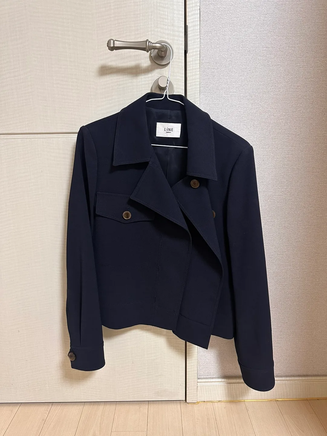 라인 자켓 네이비 55