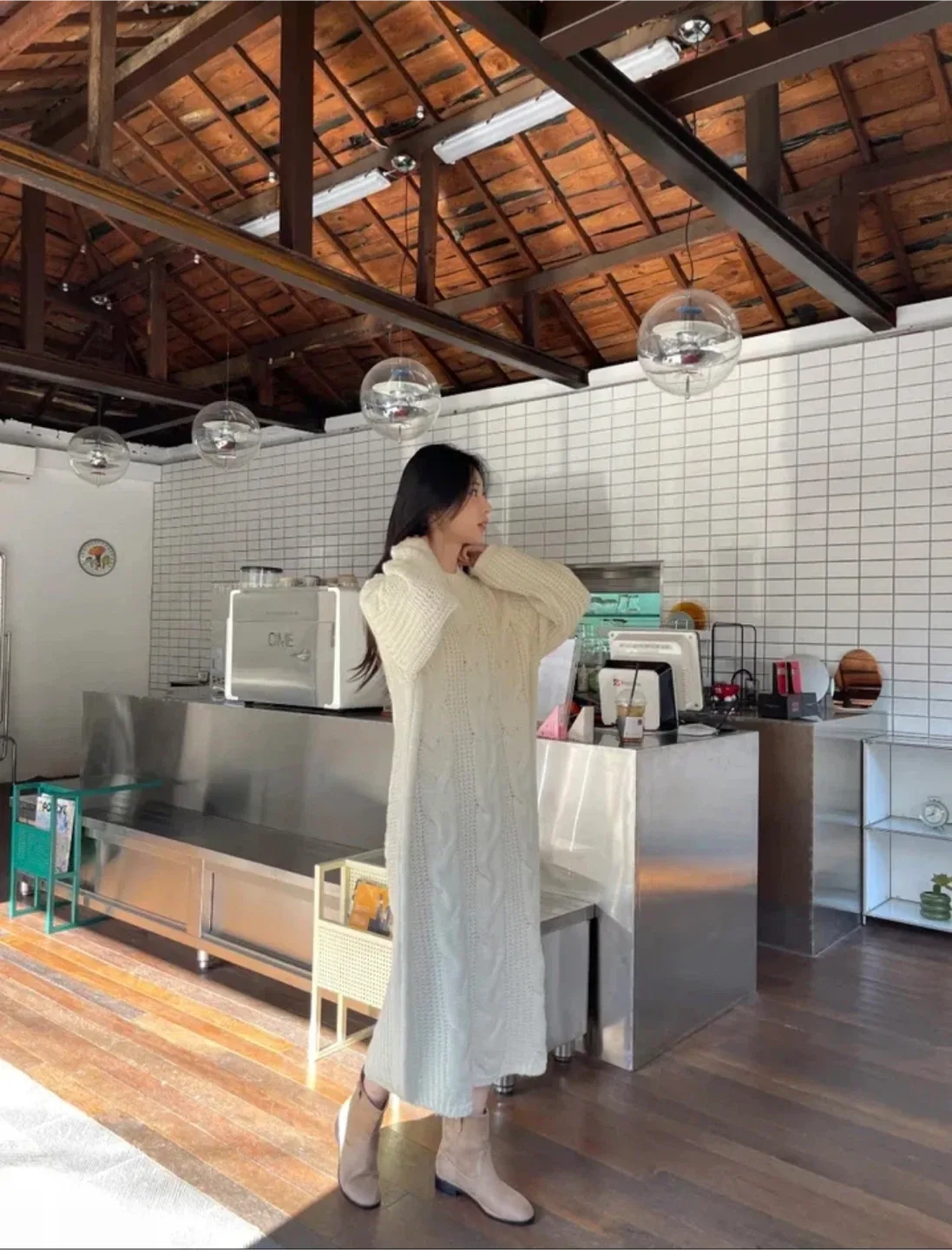 새상품 니트 롱원피스