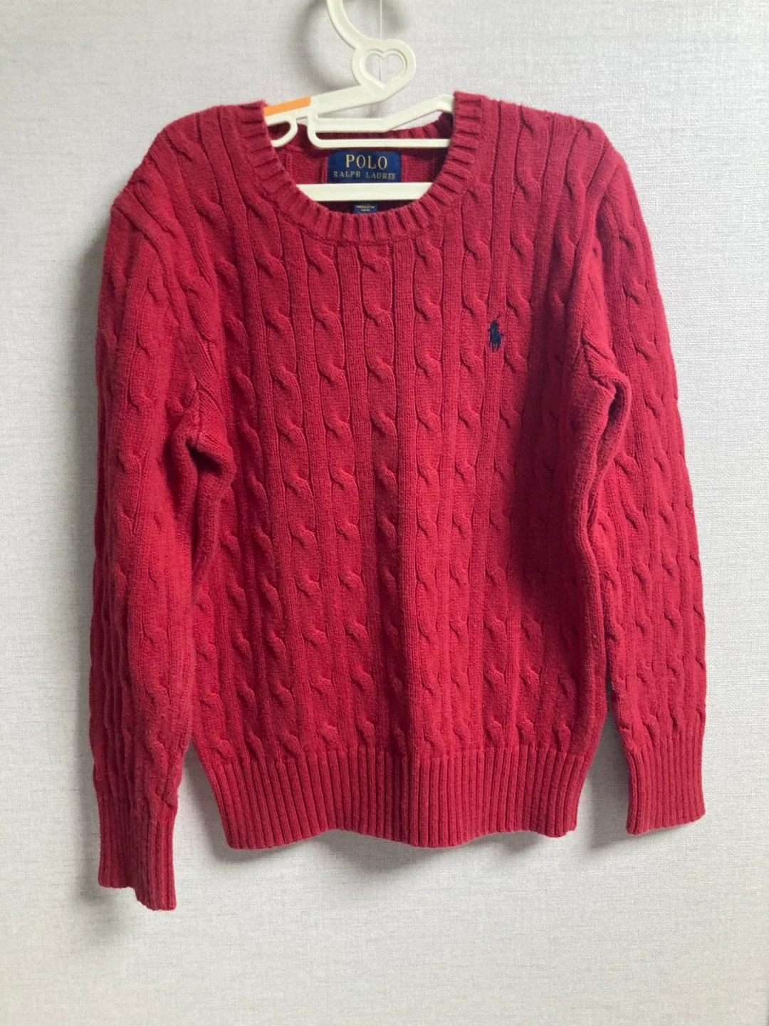 폴로 랄프로렌 케이블 니트 (공용,S,140)