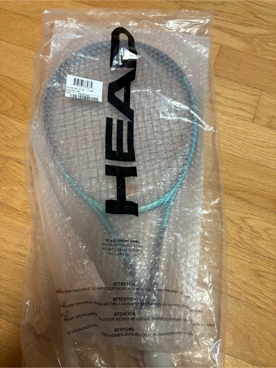 테니스 라켓 2025(신형) 헤드 그래비티 MP L 팝니다