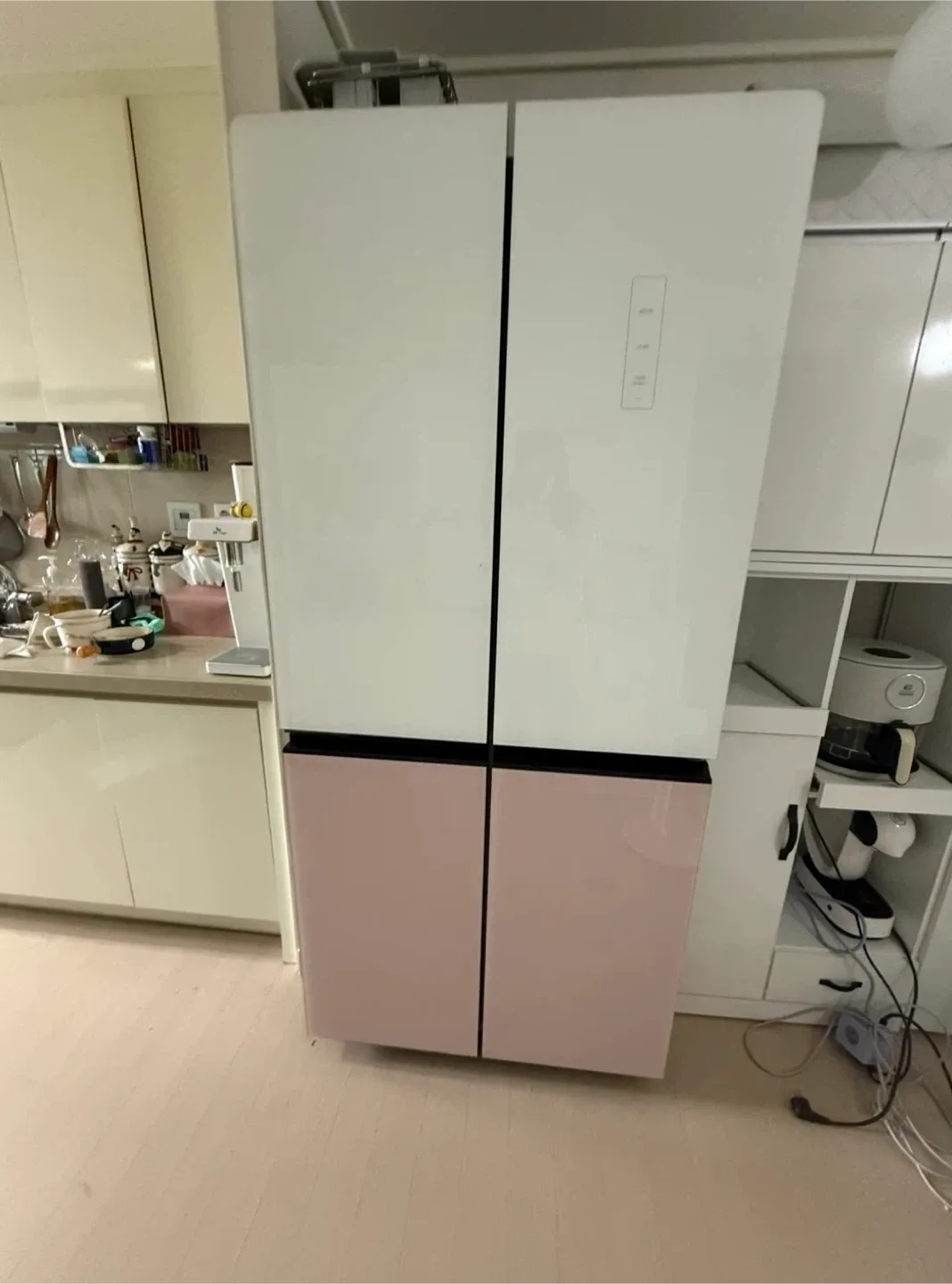 하이얼 글램글라스 인테리어 4도어 냉장고 (제조년월 2023년 4월)