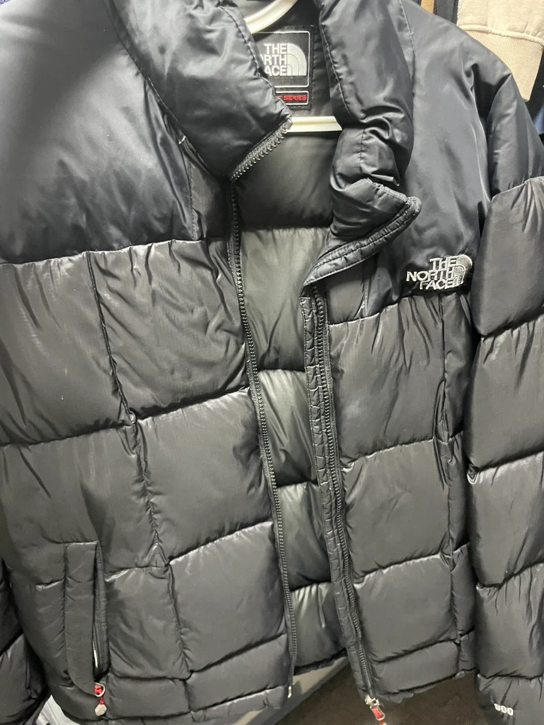 노스페이스 눕시 패딩 블랙