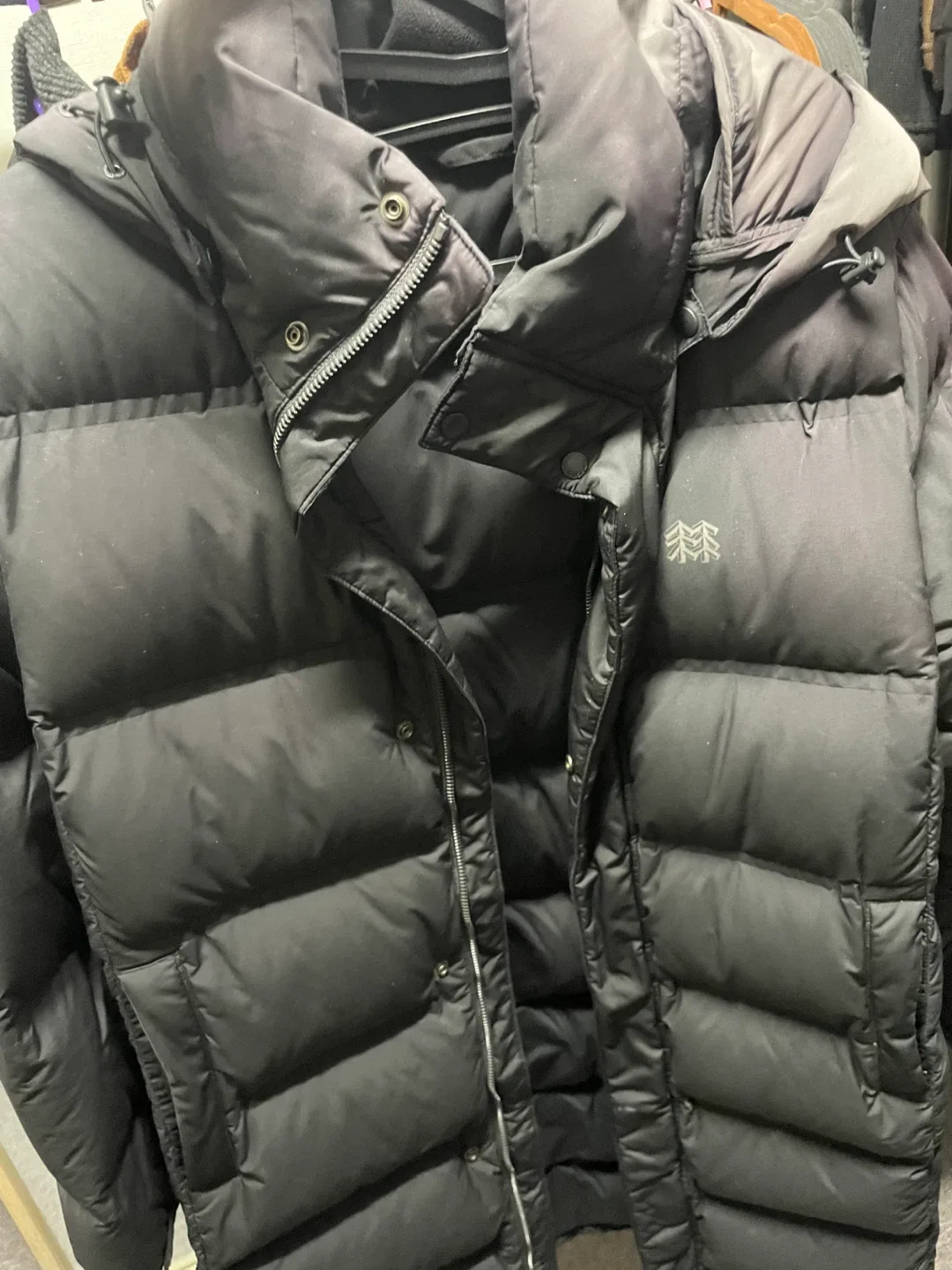 코오롱 롱패딩 블랙