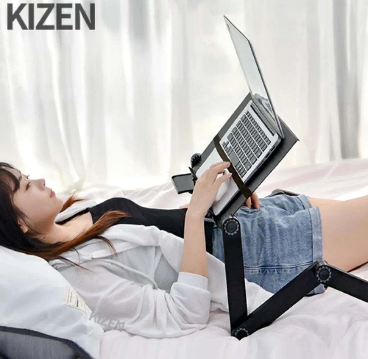 키젠 노트북 거치대 화이트