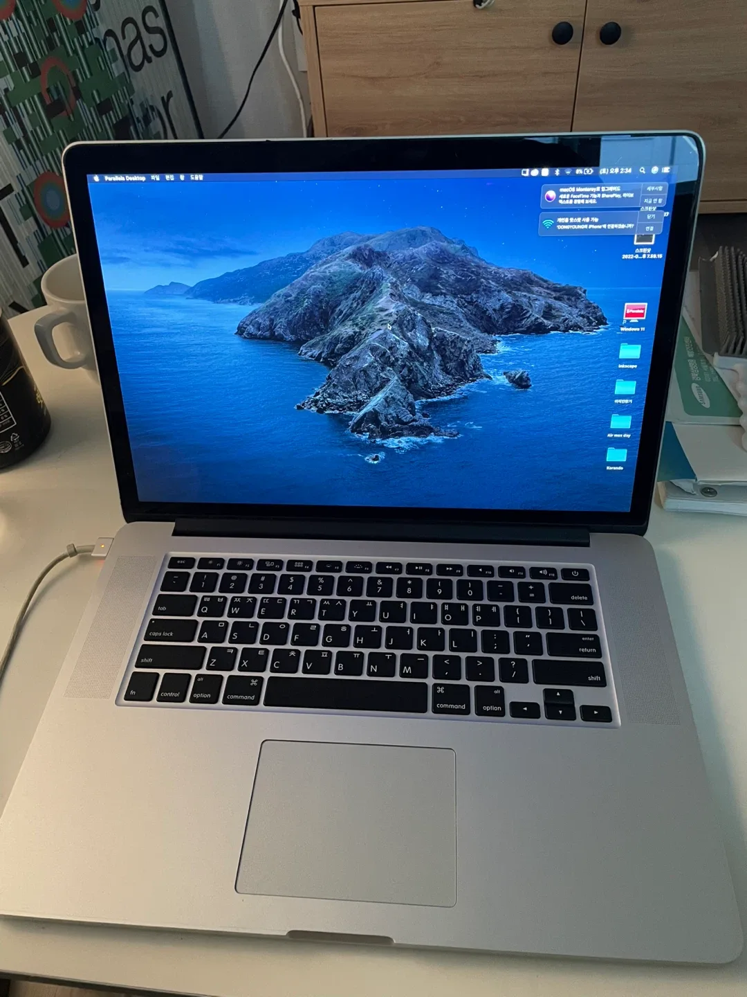 맥북 프로 레티나 2015 15인치 (배터리 교체 완)