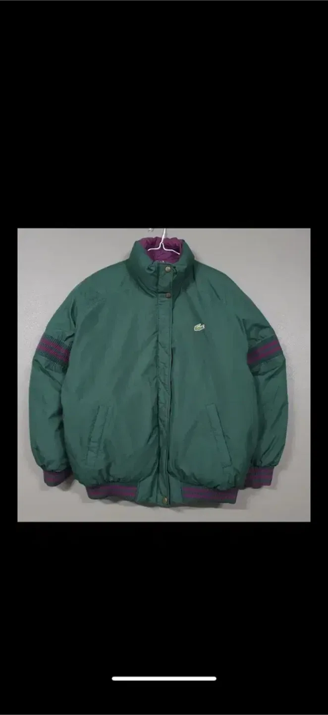 라코스테 올드스쿨 리버시블 패딩 점퍼