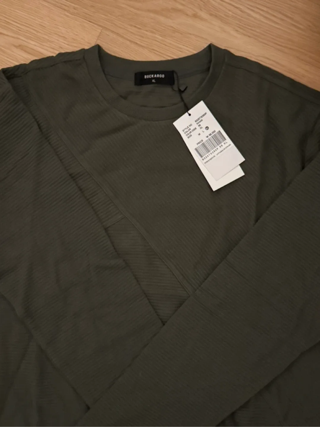 BUCKAROO 남성 긴팔 티셔츠 XL 올리브