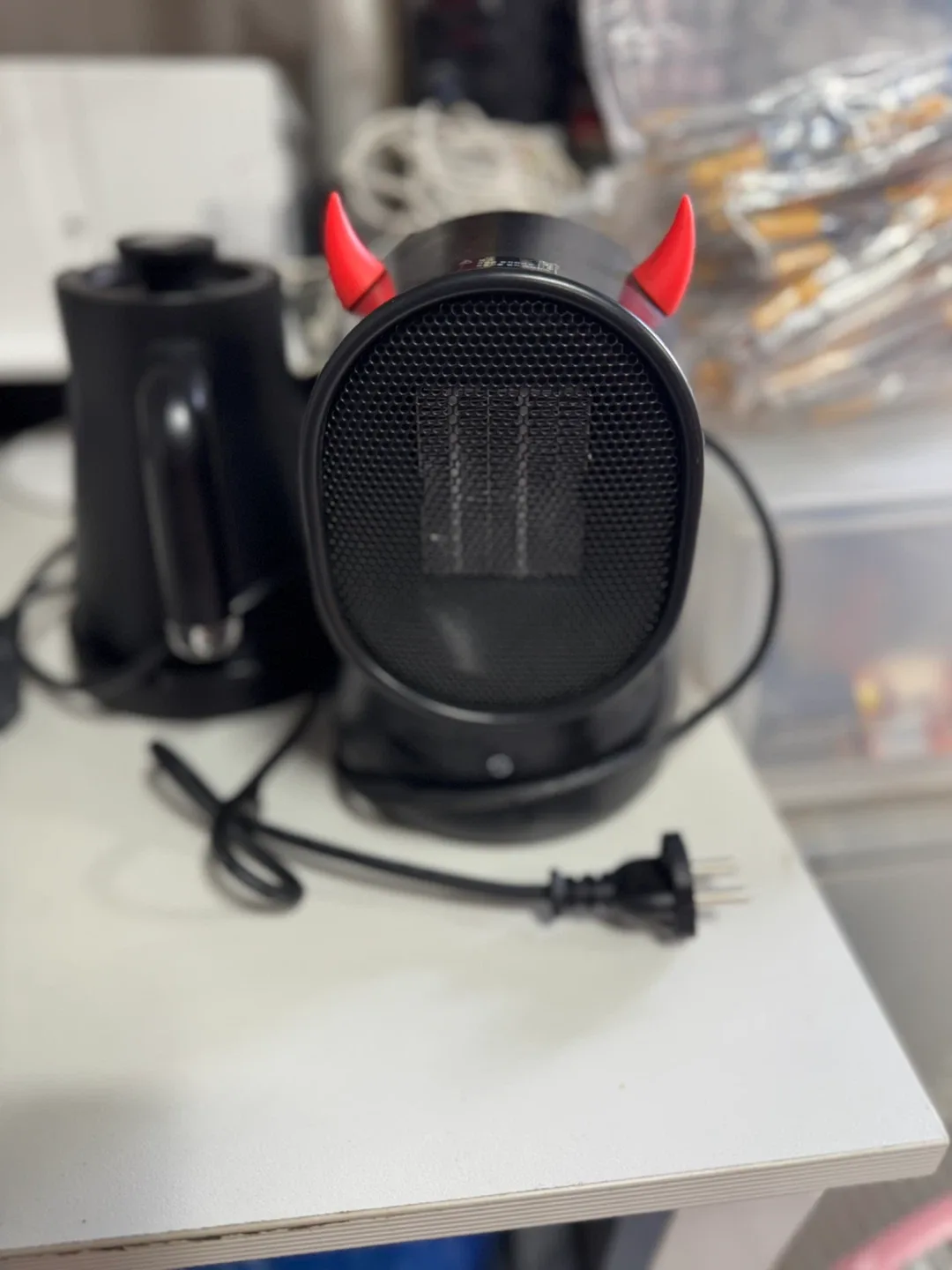 SOTHING 미니 온풍기 블랙(중고)