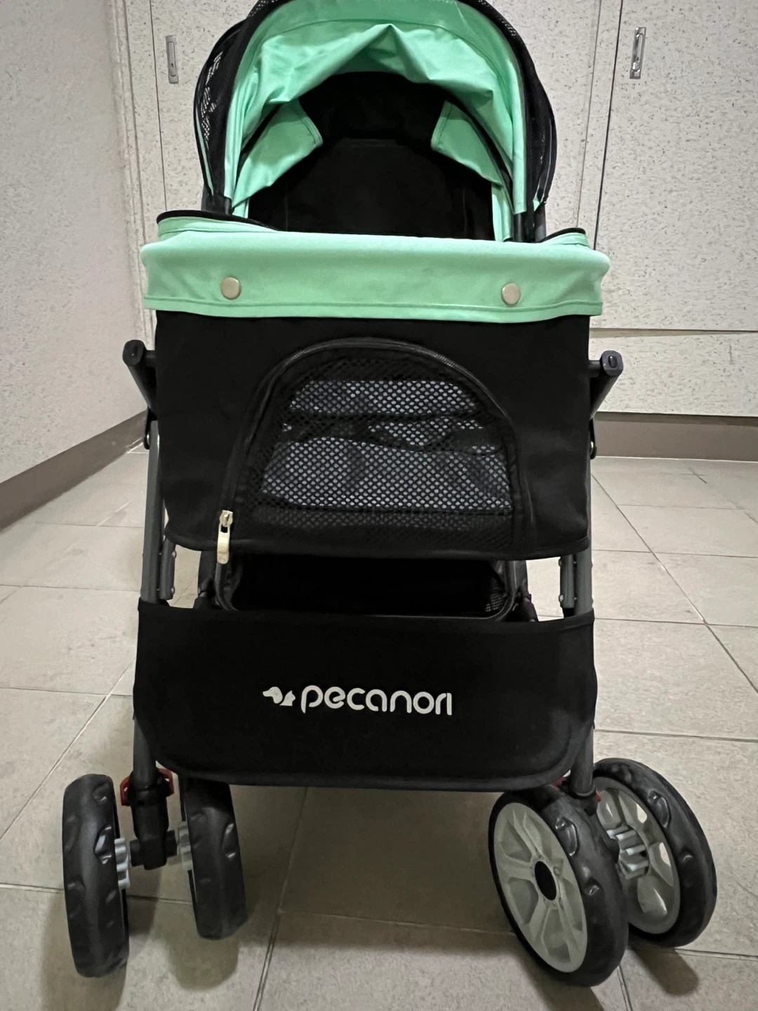 피카노리 강아지 유모차 민트색(+쿠션,가드,정리함)