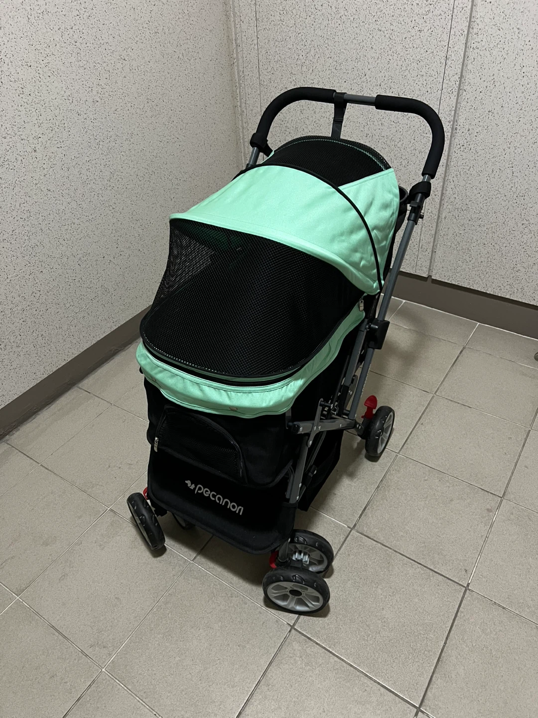 피카노리 강아지 유모차 민트색(+쿠션,가드,정리함)