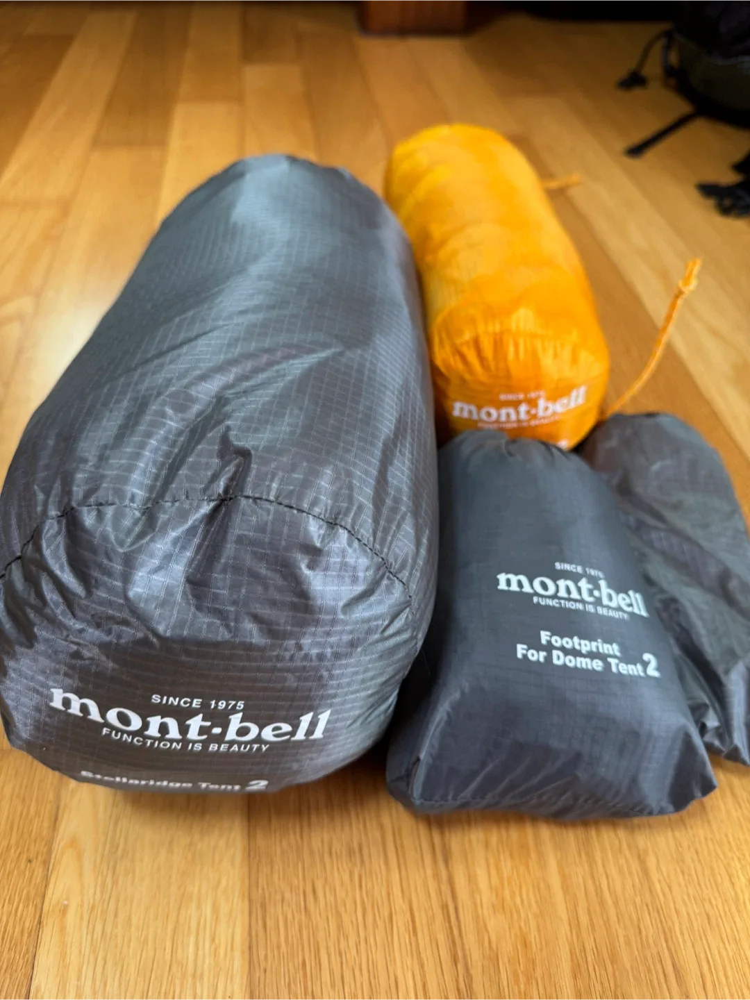 몽벨 스텔라릿지2 노란색 백패킹 텐트