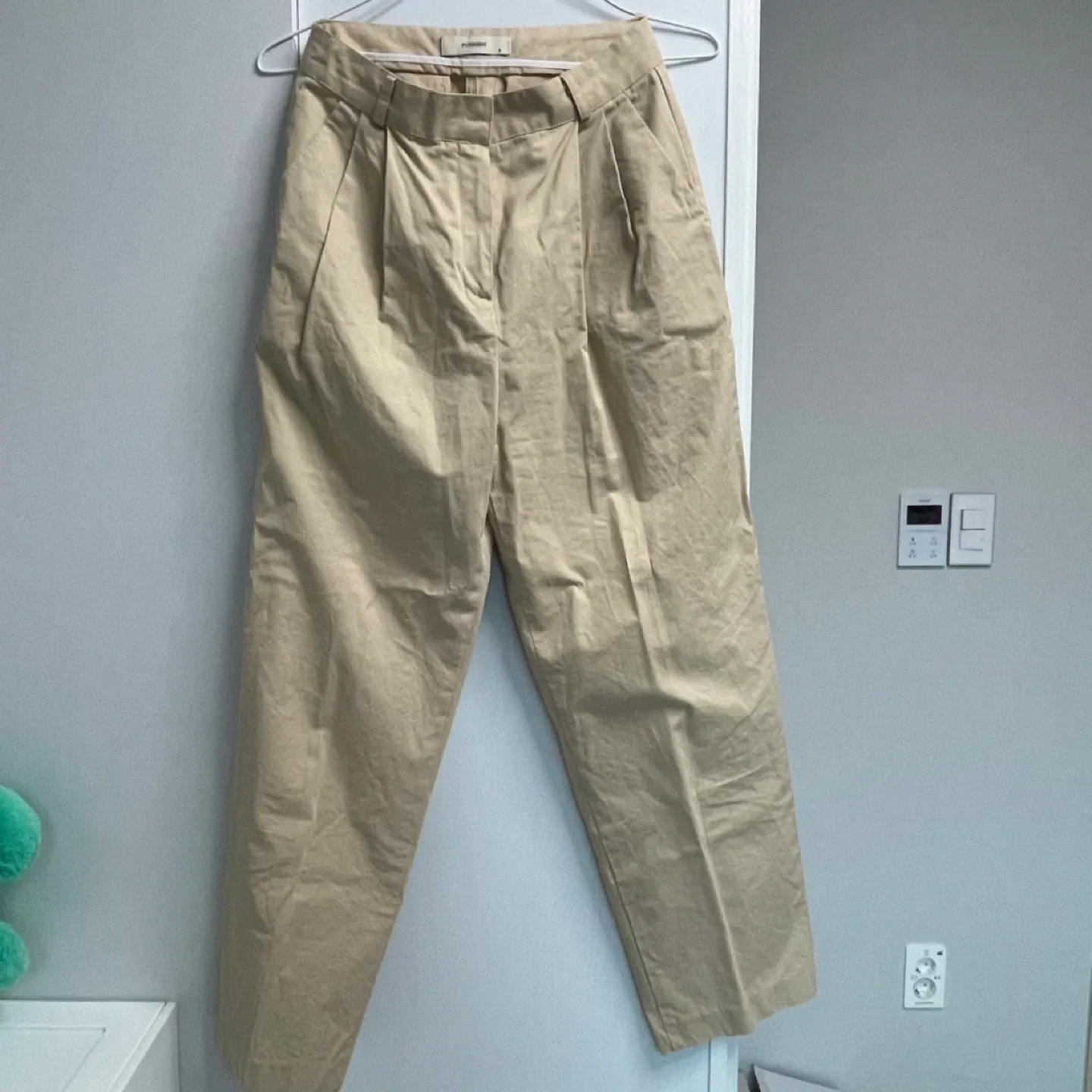 베이지 면바지 나눔