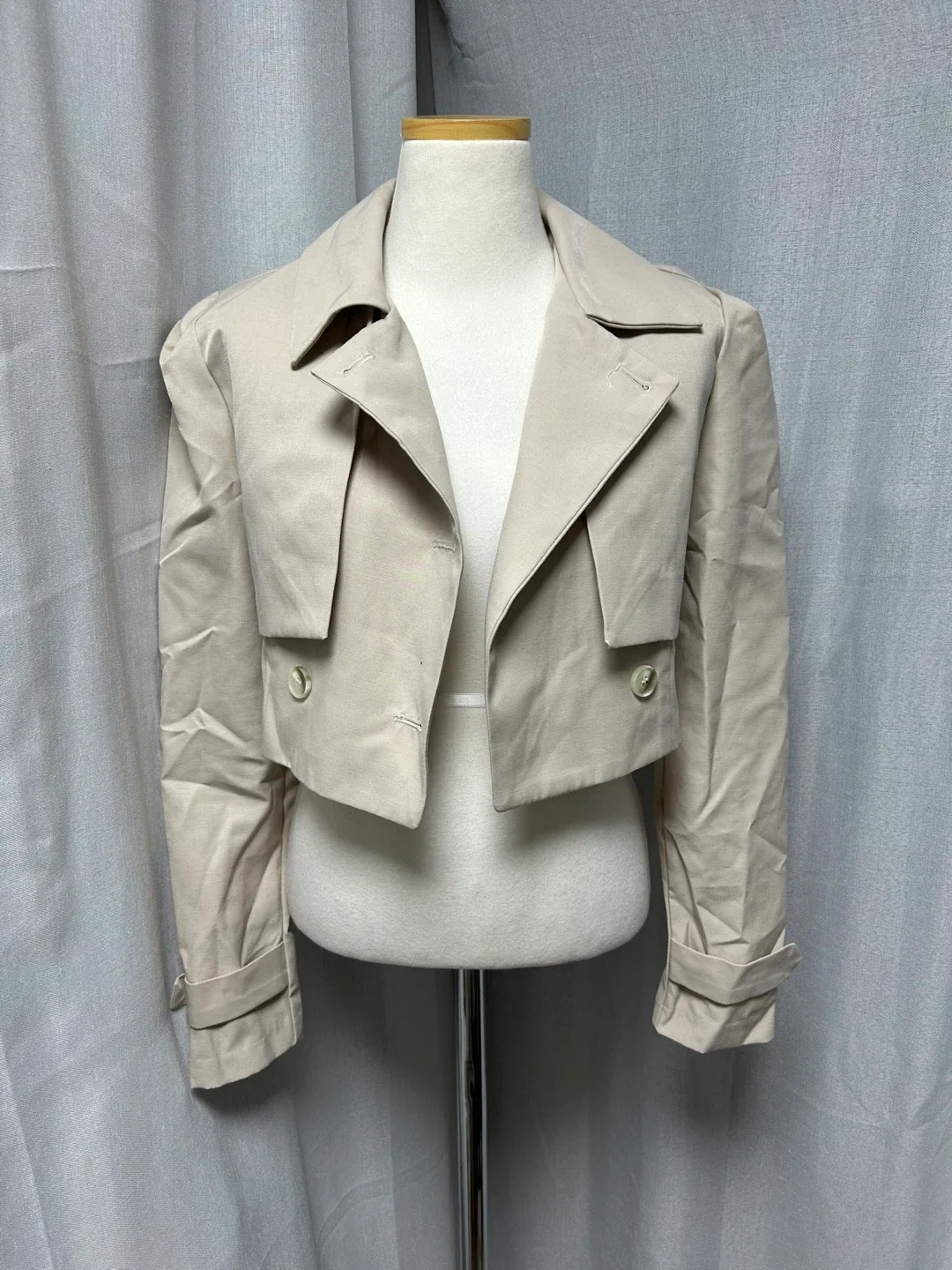 베이지 트렌치 자켓