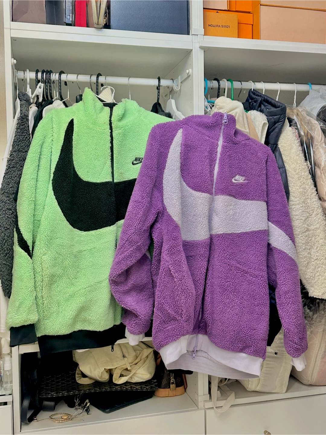 우 나이키 빅스우시 리버시블 양면 풀집 자켓 XL