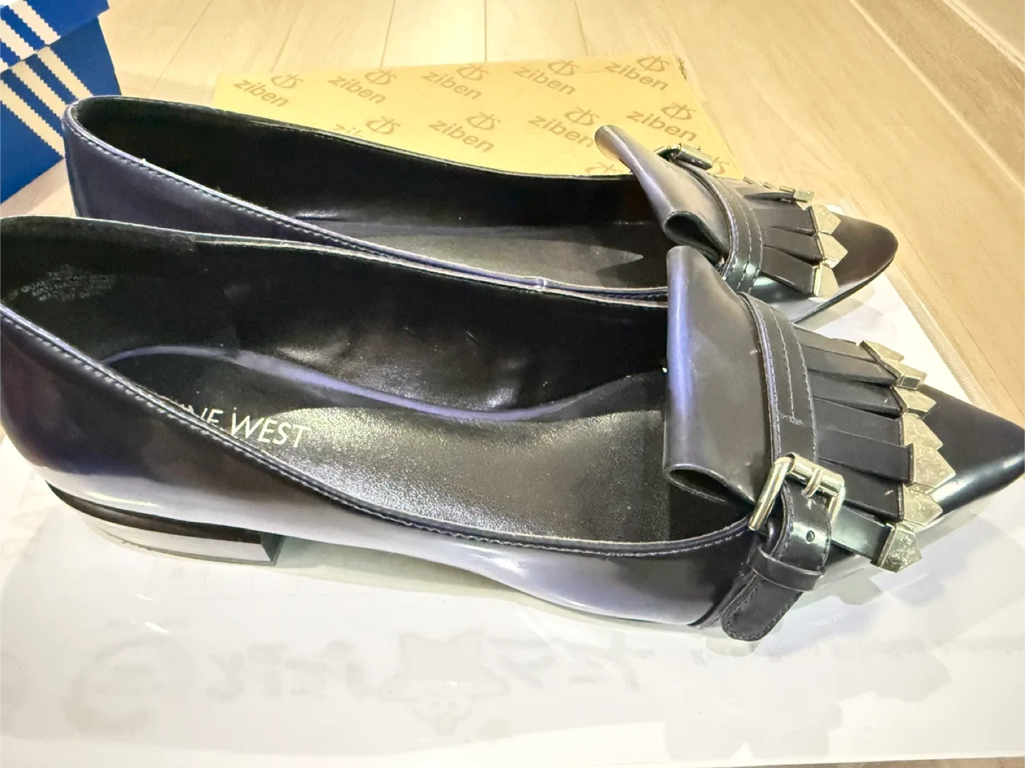 중고 나인웨스트 플랫 슈즈 245