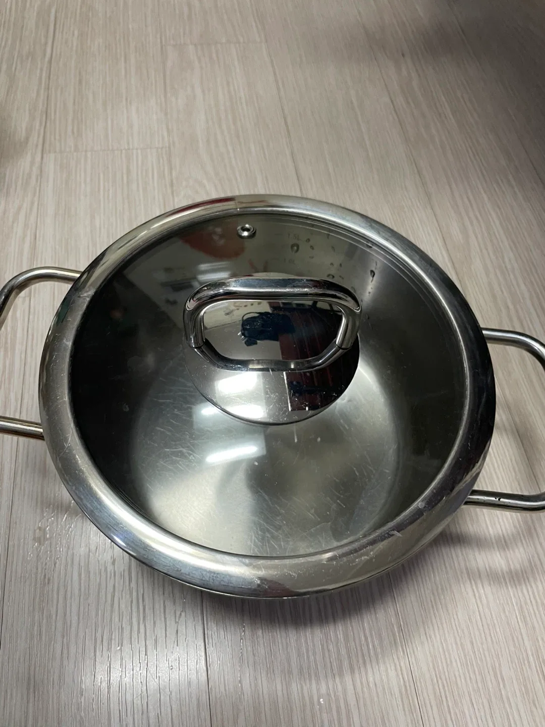 Woll 독일 스텐 냄비 중고 사용감많음 20cm정도