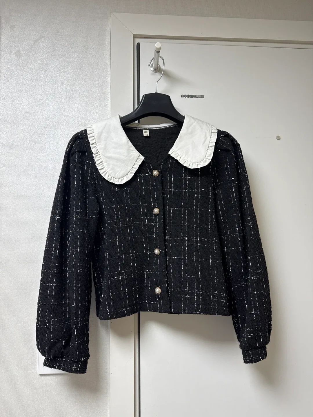 💡트위드 카라 자켓