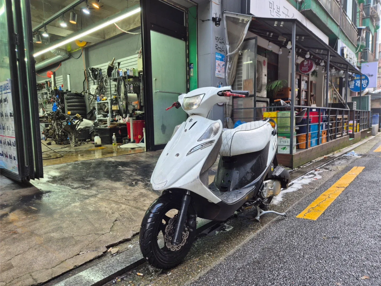 08년식 어드레스125 외수형 중고 오토바이