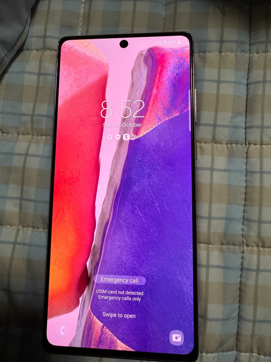 갤럭시 노트20 핑크 중고