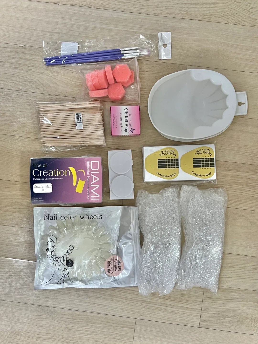 네일아트 국가자격증 재료 일부 / 새제품+중고 믹스