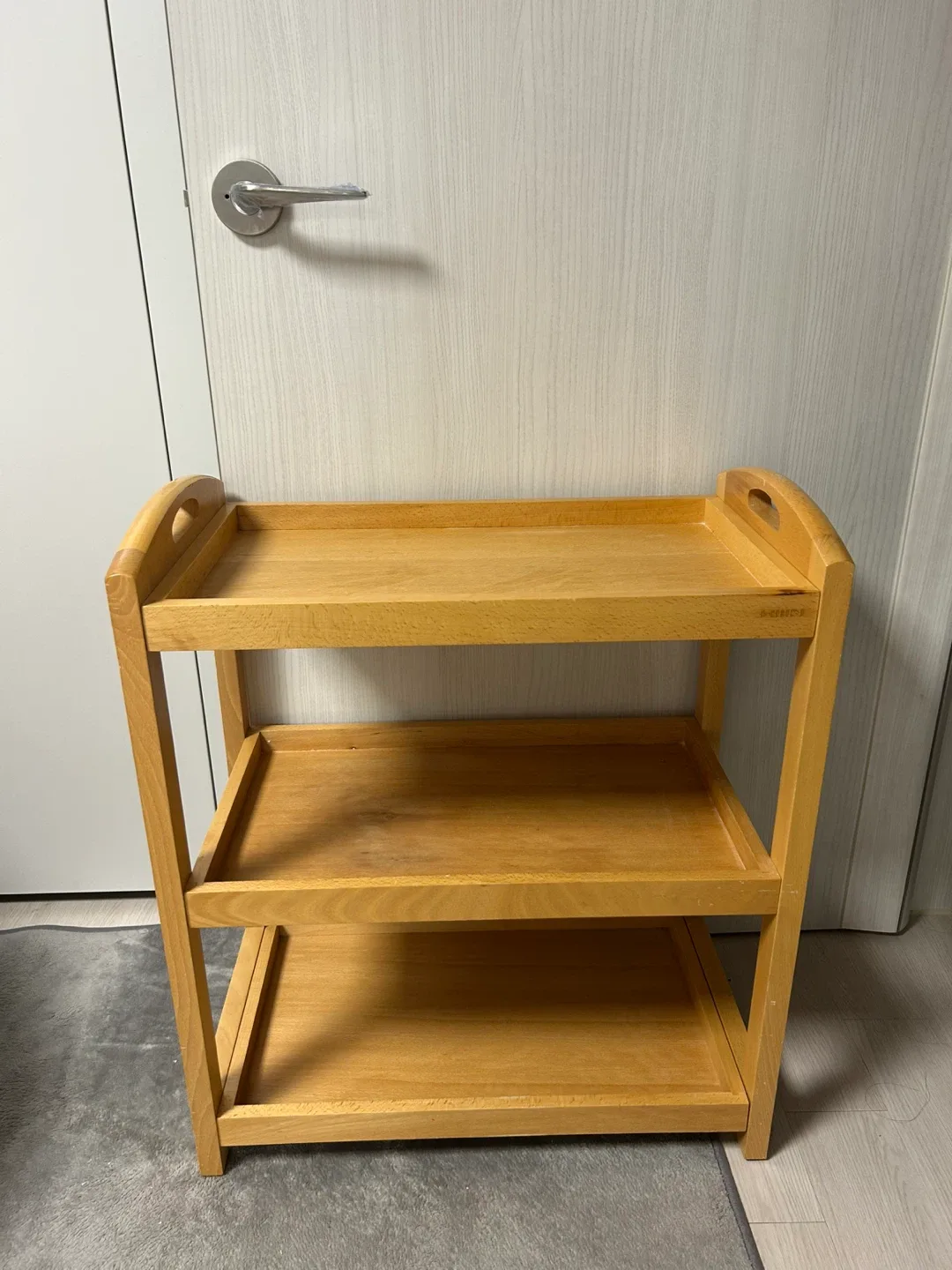 한샘 원목 3단 선반