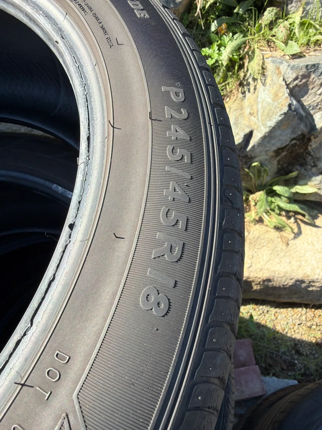 Dunlop Sport P245/45R18 중고타이어
