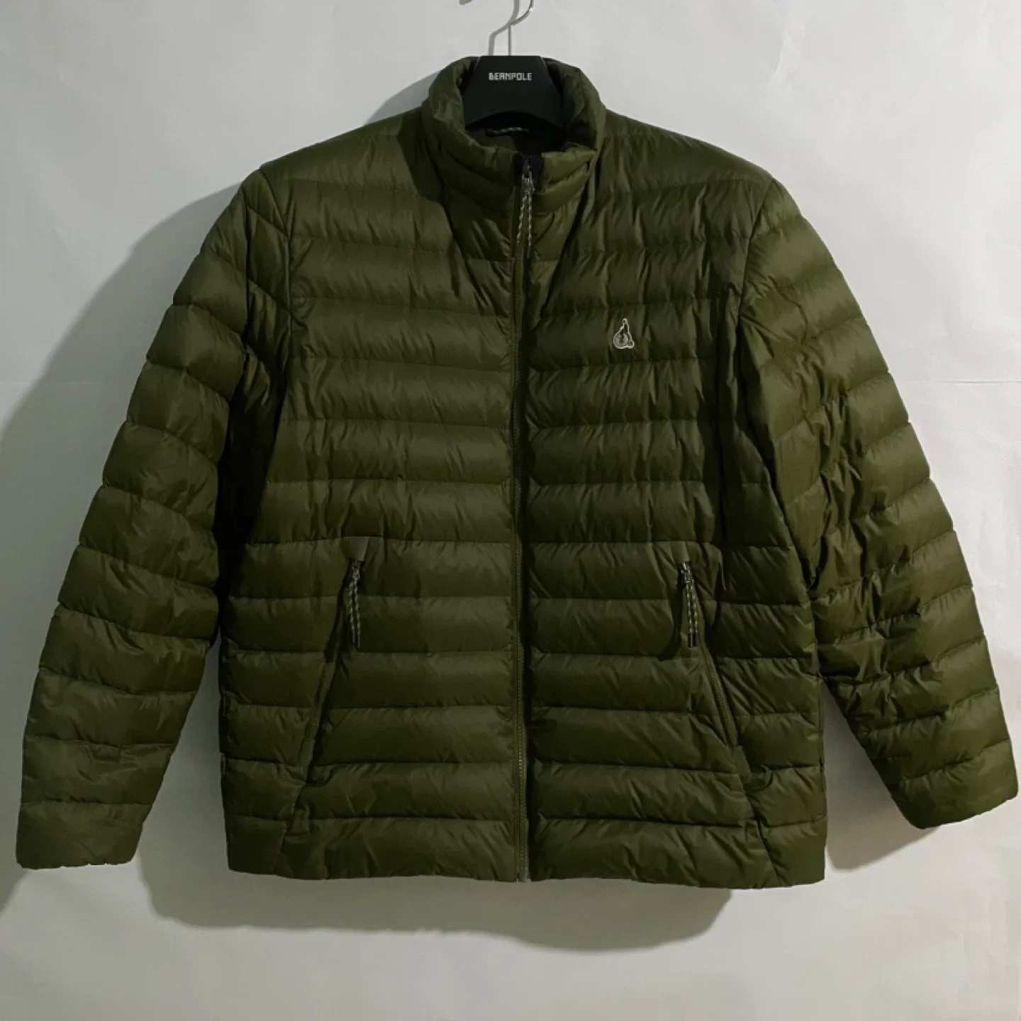 (정가 179,000) 빈폴 덕다운 카키 경량 패딩 점퍼 (+파우치증정)