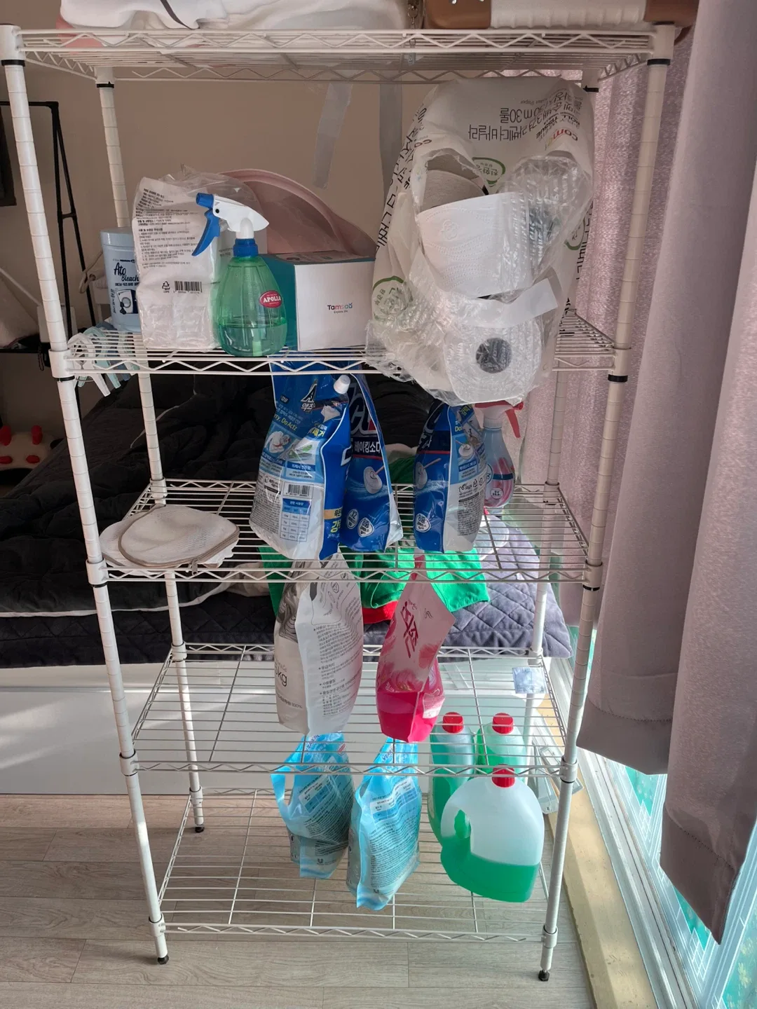 4단 철제 선반( 중고)