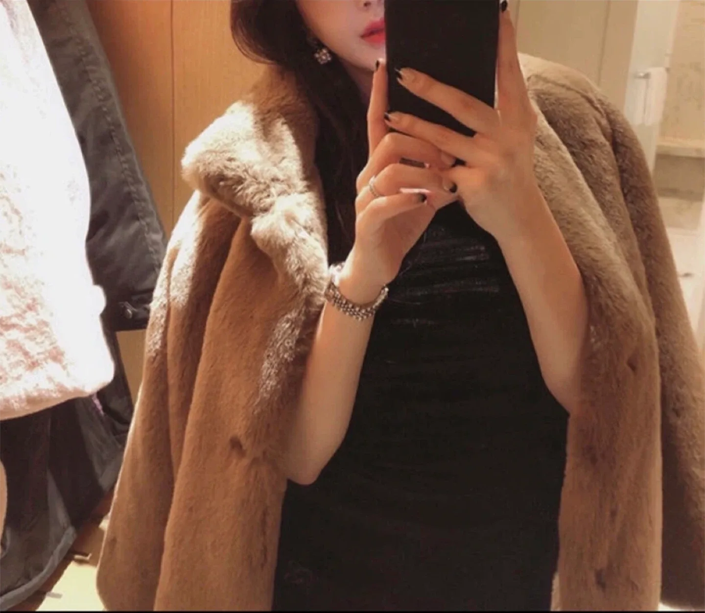 [새상품] 페이크 퍼 코트 Free (44~77)