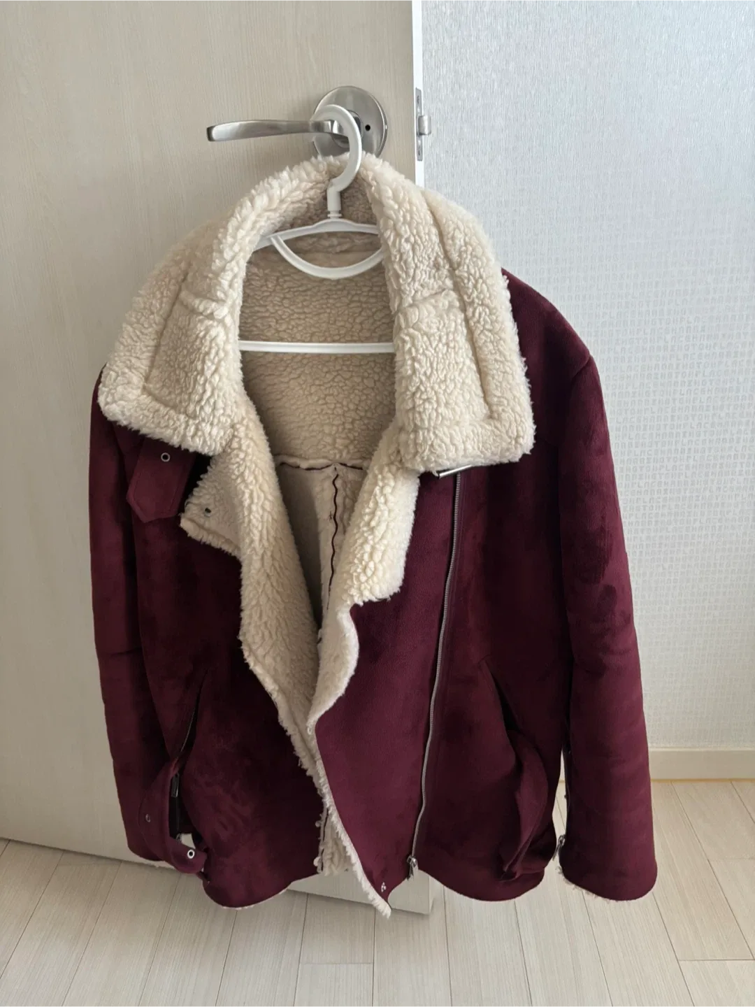 codes combine 무스탕 라이더 자켓 F