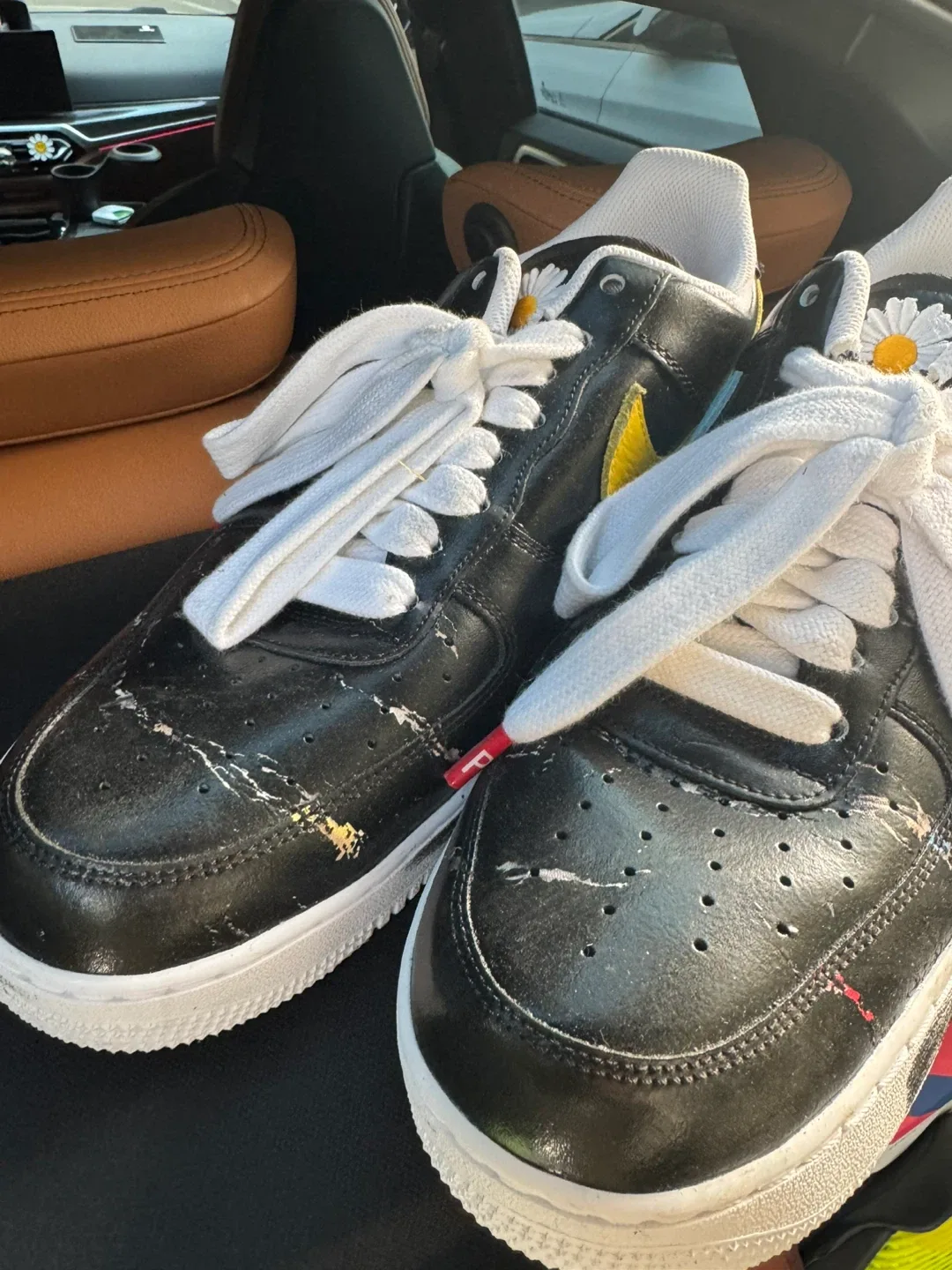 나이키 피스마이너스원 에어 포스 1 검정 310mm(중고)