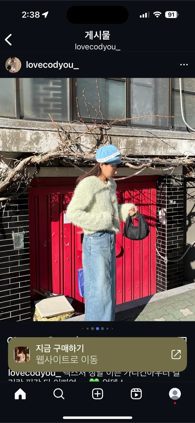 새일러카라 연두색 니트