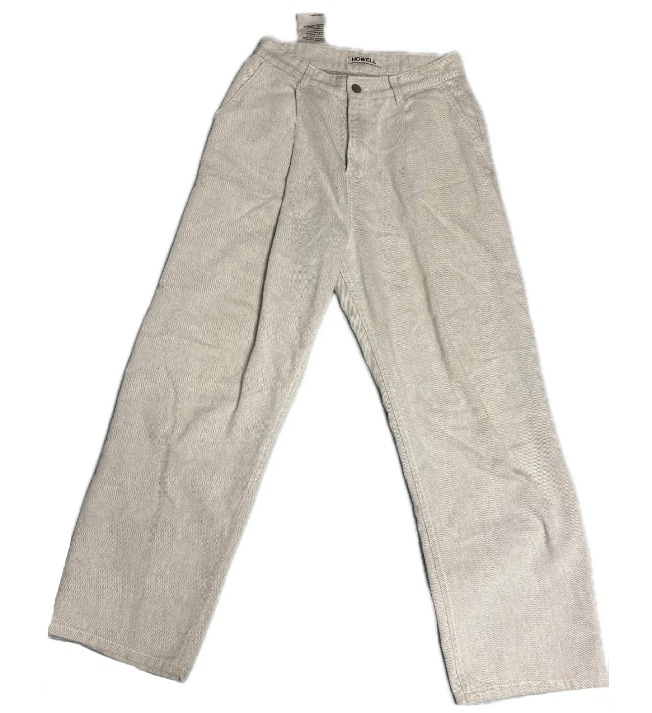 피그먼트화이투 와이드팬츠 S