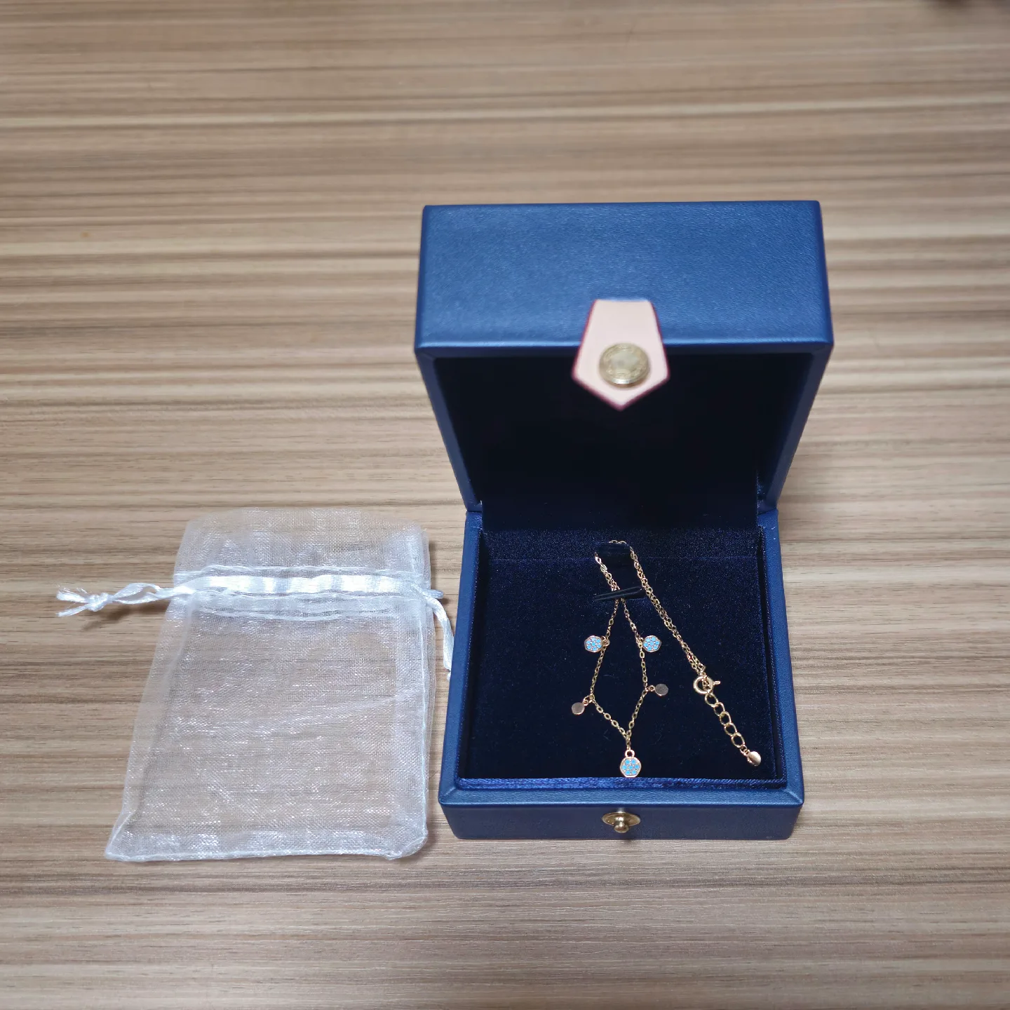 14k 12월 탄생석 터키석 발찌