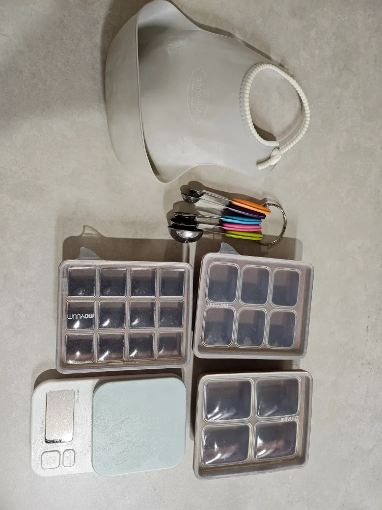 이유식 조리도구 준비물 일괄 (드레텍 저울 외)