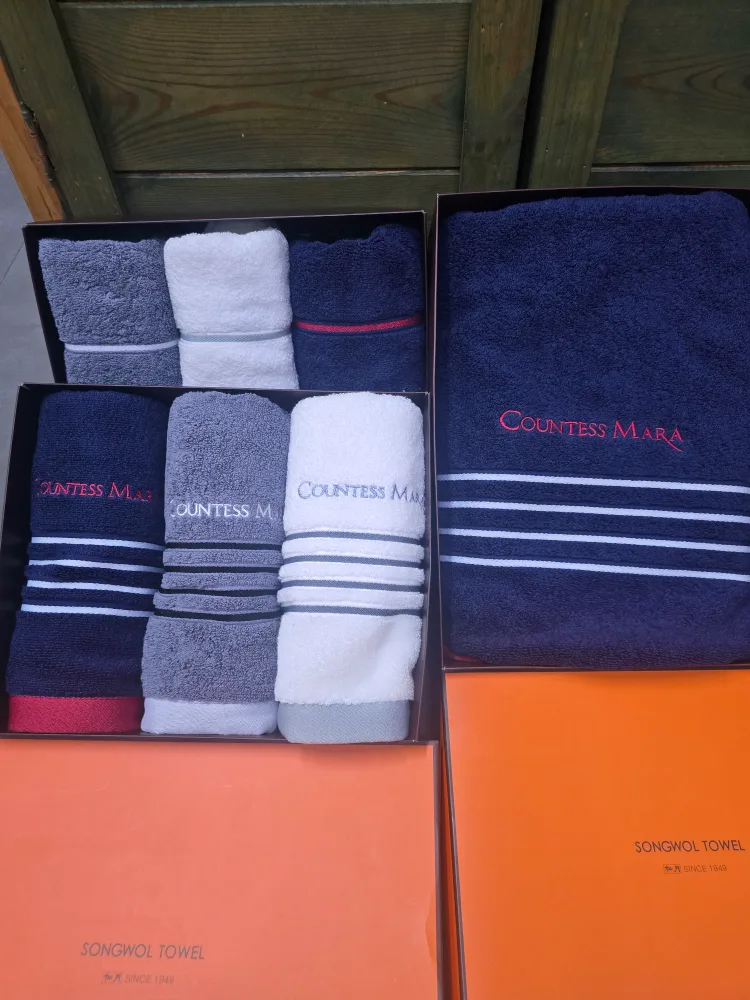 카운테스마라 송월 타월(비치타월 포함) 새상품(7p)