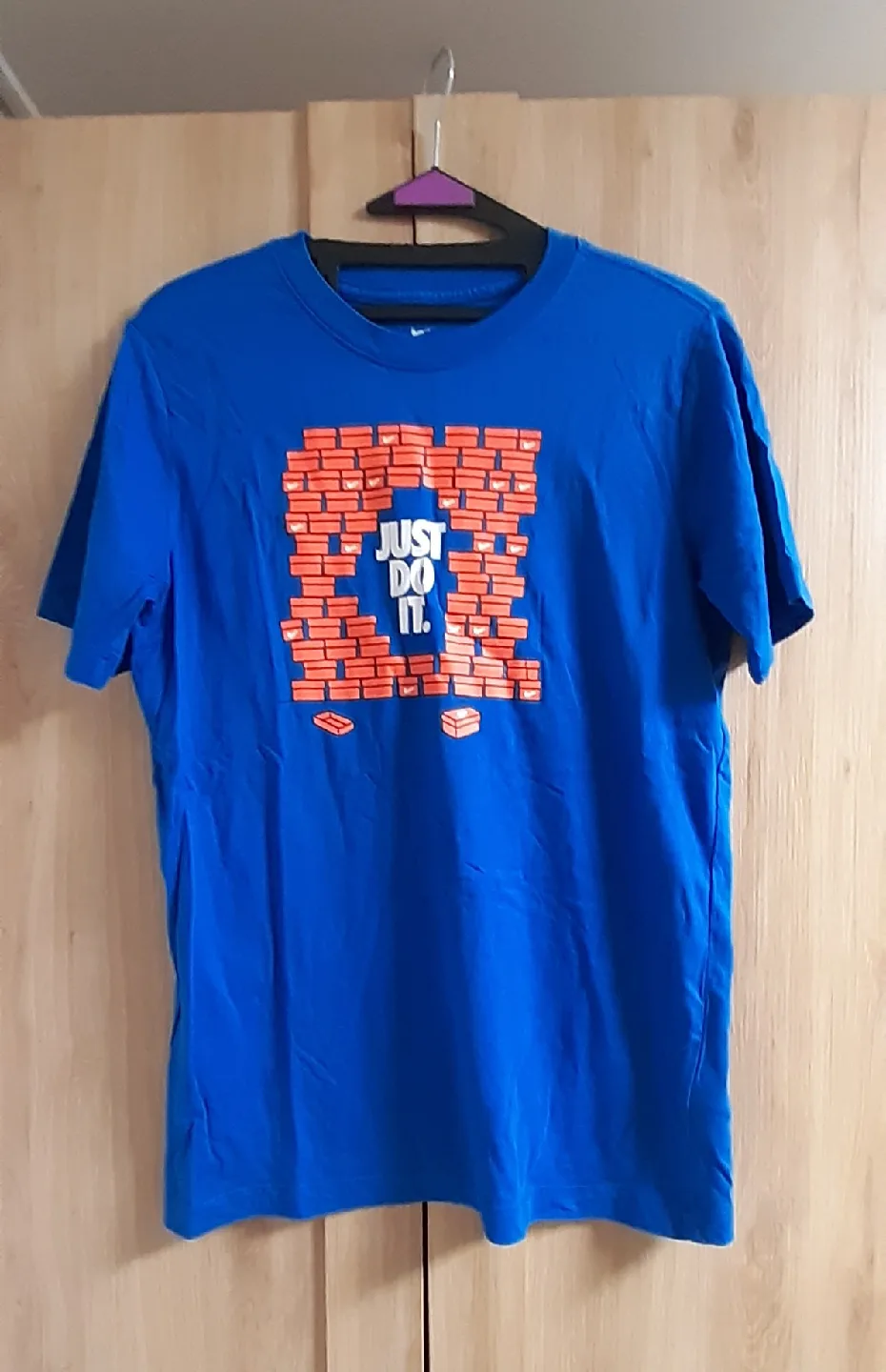 나이키 JUST DO IT 파란색 티셔츠160호