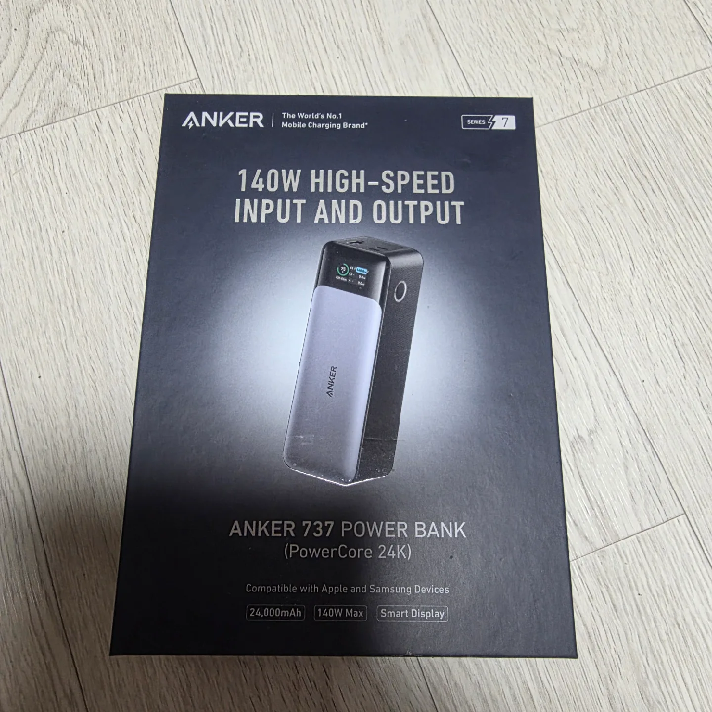 앤커 737 보조배터리(파워뱅크) 미개봉 24,000mAh